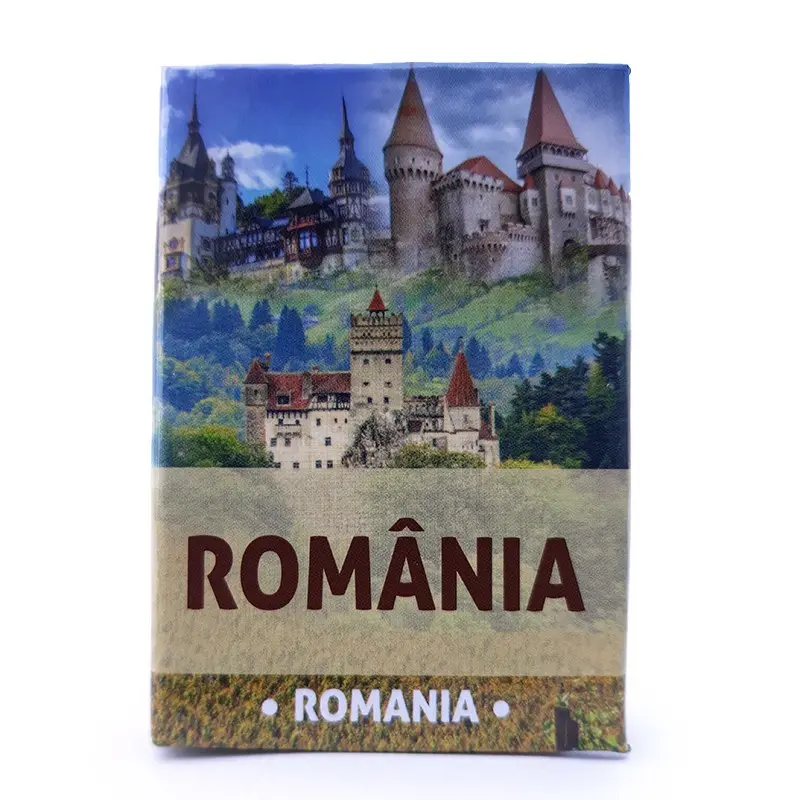 Romania, magnet carte bilingv roman englez